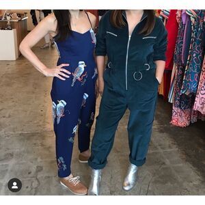 Stunning Australian Leonard St Kookaburra Bird Print Sweetheart Jumpsuit 14